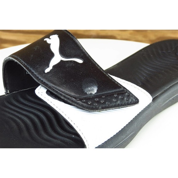 PUMA Sz 9 M Black Slide Synthetic Women Sandals 0218 - Picture 2 of 9